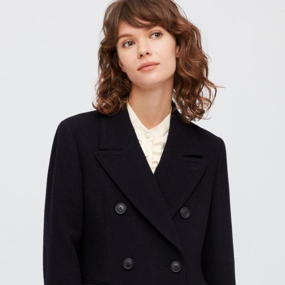 UNIQLO Navy Wool Coat - Picture 10 of 10
